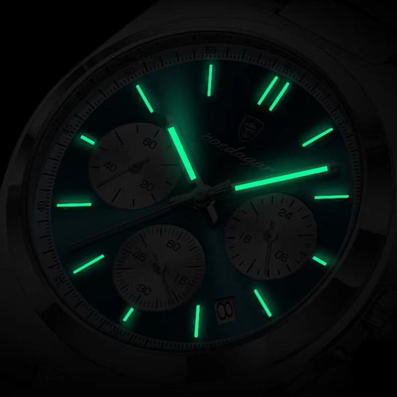 This Is A Newly Designed Fashion Sports Watch Multifunctional Hands with Waterproof Luminous Triple Display Dial Luxury Men's Watch