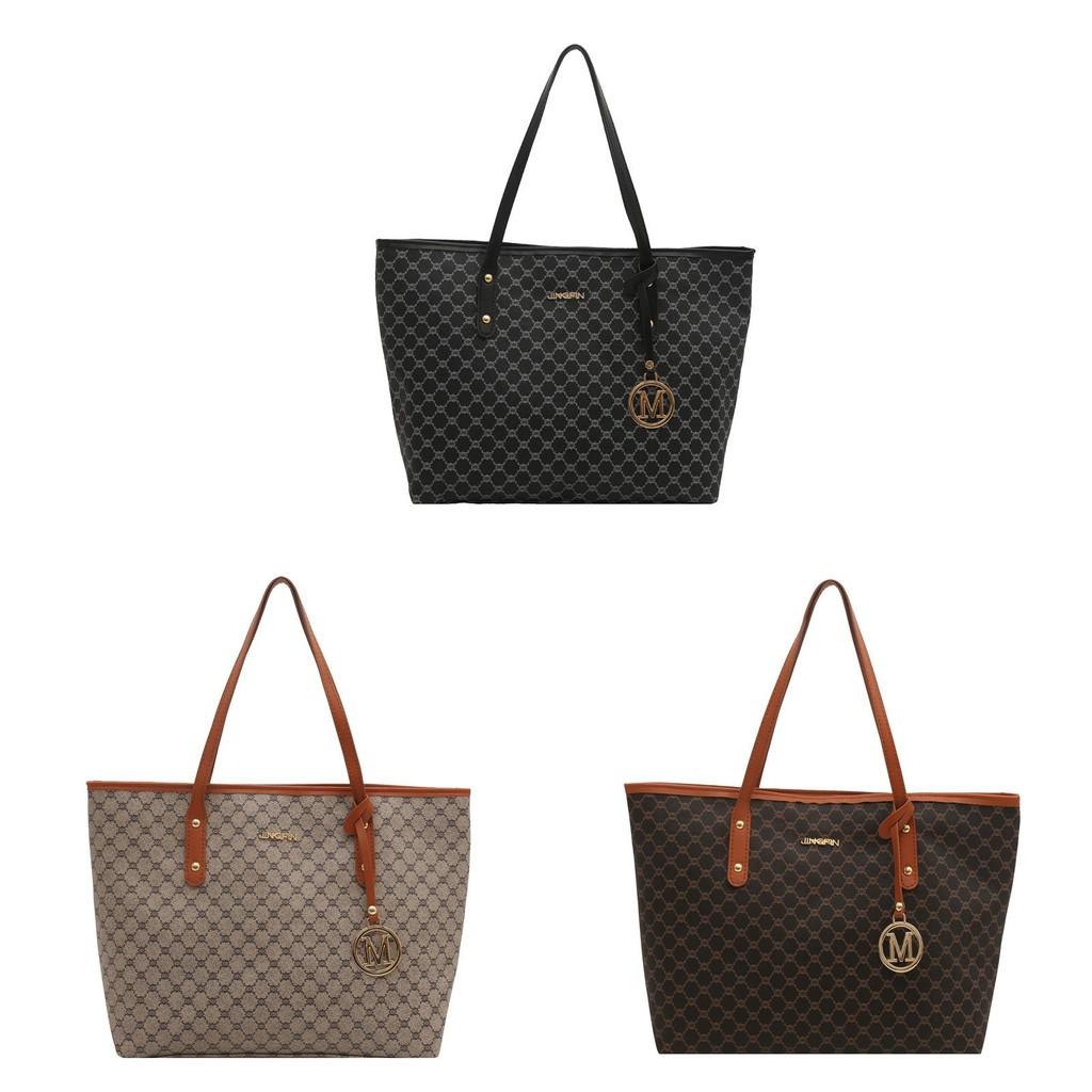 Handbag Checkered Pattern Large Capacity Single Shoulder Underarm Fashion Bag