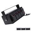 DC 12-24V 4 Gang Rocker Switch Panel with PD Type C QC3.0 USB Charger Waterproof Universal Fit for Car Truck Boat RV UTV ATV