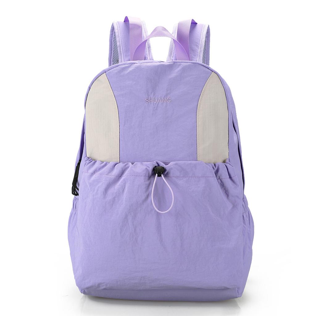 Schoolbag Japanese Lazy Wind School Bag Female Student Casual Waterproof Lightweight Large Capacity Backpack High School Travel Mountaineering