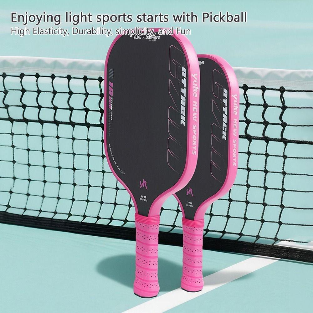 New 16MM Pickleball Paddles Carbon Fiber Anti-slip Pickleball Rackets Lightweight Shock-absorbing Pickleball Supplies for Adults