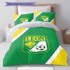 Club Leon Pattern Bedding Set Quilt Cover Pillowcase Home Decor Gift (1 * duvet cover + 2 * pillowcase, without core)