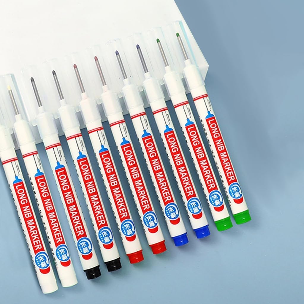 1-40 Stück 20mm Tiefloch Lange Spitze Kopf Marker Für Metall Perforierstift Wasserdicht Badezimmer Holzbearbeitung Dekoration Mehrzweck