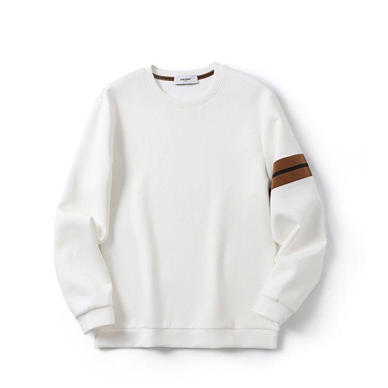 Accessible Luxury Air Cotton Sweatshirt Men 2024 New Spring and Autumn round Neck Pullover Export Men's Shoulder Casual Outwear