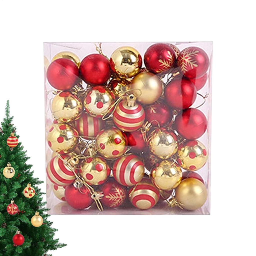 Ball Ornaments For Christmas Tree Shatterproof Long Lasting Pendant Decoration Christmas Tree Ball Decorations For Relatives
