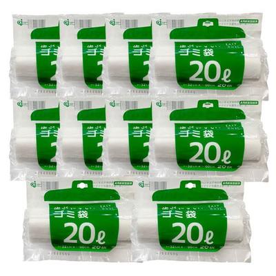 De Chemical Japan sac poubelle 20L 1 rouleau Rouleau de sac poubelle sac plastique sac plastique translucide sac plastique 20L découpe perforée L'article suivant sort