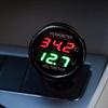 12V 24V Digital Voltmeter Thermometer Voltage Temp Meter for Car RV Truck Boat
