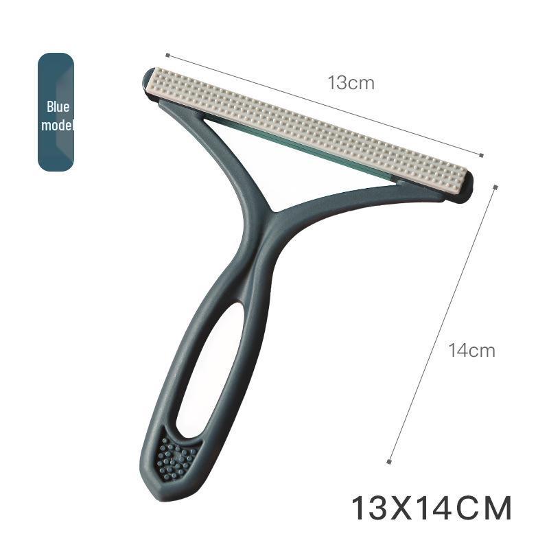 

Silicone Static Brush Pet Hair and Lint Remover for Clothes and Carpets Brush Hair Scraper - Bare синій