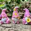 3Pcs Resin Garden Elves Statue Set Waterproof Resin Ornaments For Patios Yard Home Decoration
