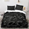 Gamepad Duvet Cover Set Yellow Background with Buttons Boys Playroom Decoration King Size Polyester Quilt Cover with Pillowcases