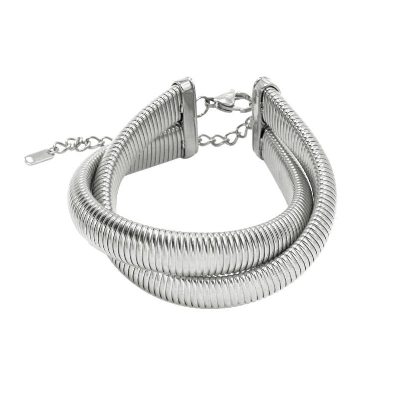 

Personalized design bracelet necklace, female trend stainless steel set non-fading bracelet, collar collarbone chain