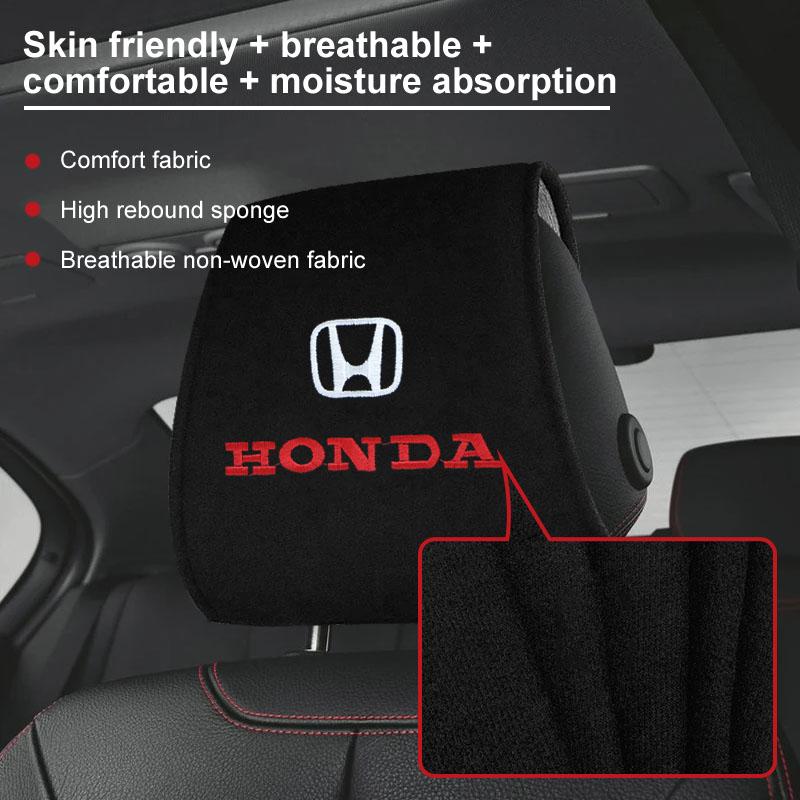 1pcs Car Seat Back Headrest Pillow Dustproof Cover for Honda Civic XR-V HR-V Brv City Accord Odyssey Spirior CRV CRX CRZ