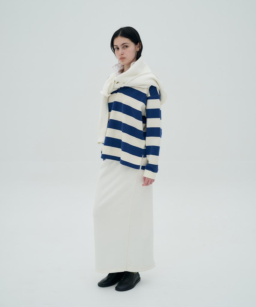 Jeonggamseutyudio Pigment Dyed Sweat Maxi Skirt_2 Color