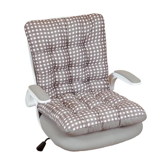 Sitzkissen mit integrierter Rückenlehne Weiches Sitzkissen mit hochelastischer PP-Baumwollfüllung Esszimmerbüro Computerstuhlbezug