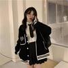 Street Style Girl Academy Baseball Jacket: 2025 Trendy Casual Loose Hoodie for Spring/Autumn