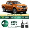 Nissan Navara D23 NP300 Mud Flaps (2016-2023) - Soft Rubber Tire Guards