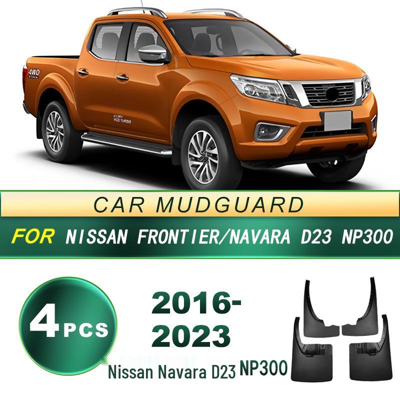 Nissan Navara D23 NP300 Mud Flaps (2016-2023) - Soft Rubber Tire Guards