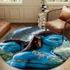 Frontiers Of Pandora Round Rug for Livingroom,Bedroom, Palyroom, Chair Rug, Area Rug, Circle Carpet, Large Size Decor Fan Christmas Gift