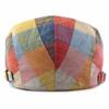 HT4658 Berets for Men Women Vintage Artist Painter Plaid Beret Hat Male Female Ivy Flat Cap Spring Summer Adjustable Beret Caps