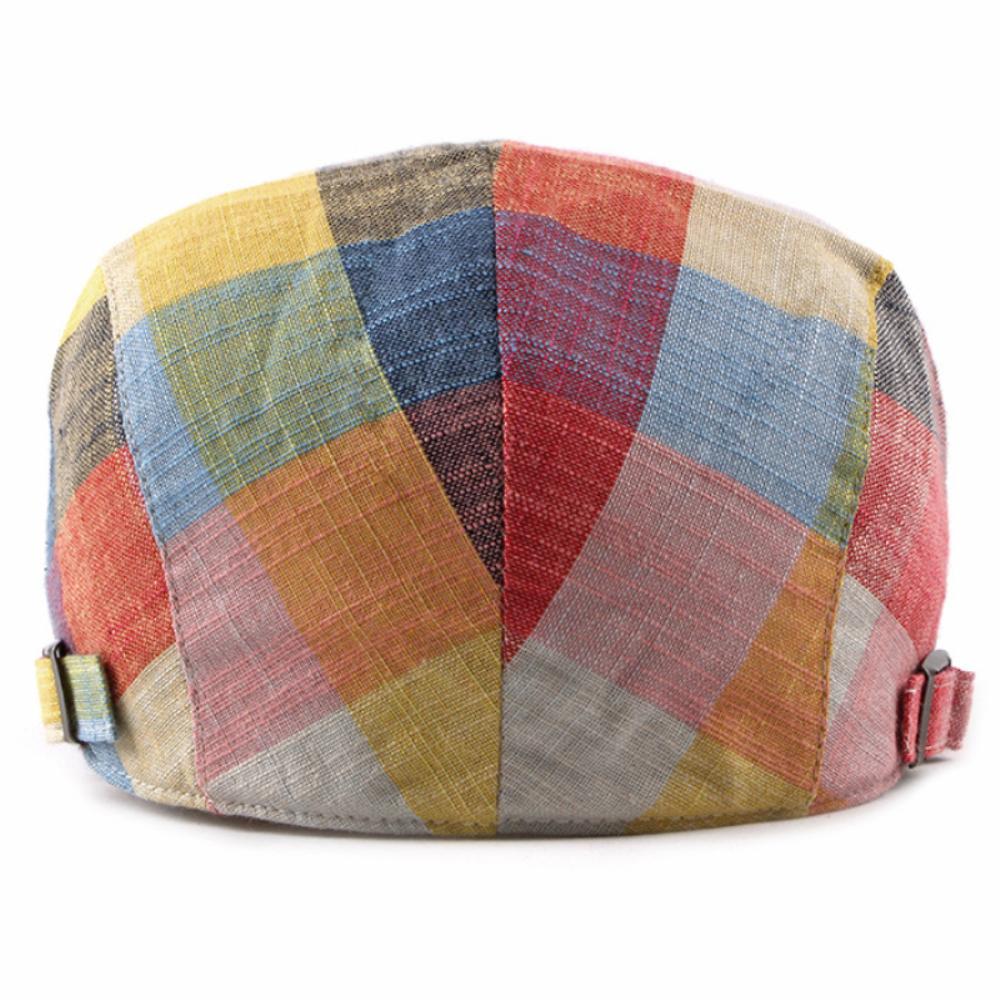 HT4658 Berets for Men Women Vintage Artist Painter Plaid Beret Hat Male Female Ivy Flat Cap Spring Summer Adjustable Beret Caps