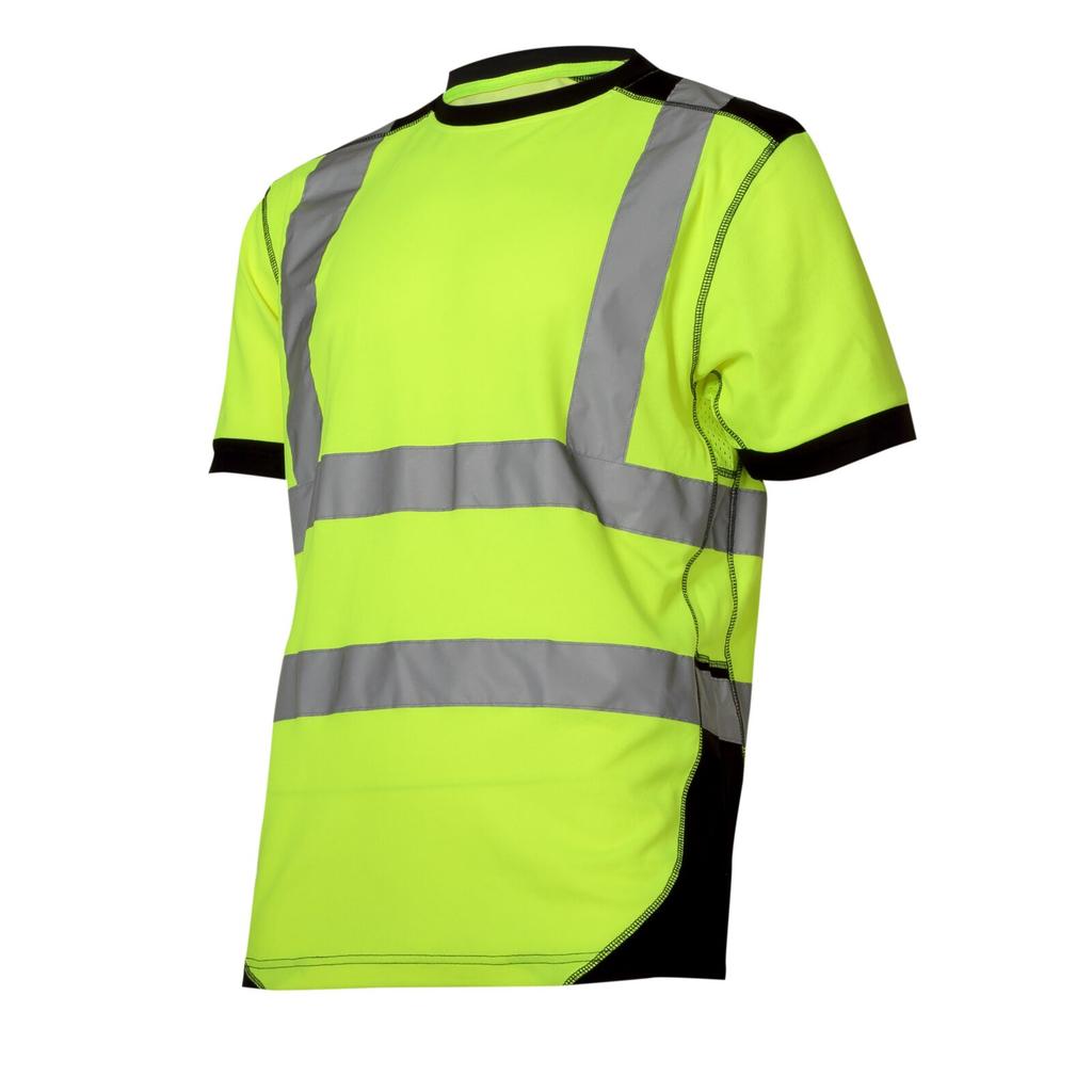 Warning T-Shirt, Yellow and Black, "3Xl", Ce,Lahti