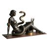 Snake Beauty Pen Holder Retro Desk Organizer Pen Cup Decorative Sexy Woman Pencil Holder for Study Bedroom Office