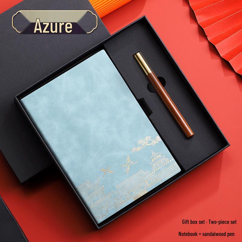 A5 Custom Chinese Style Notebook & Diary Gift Set with LOGO Printing