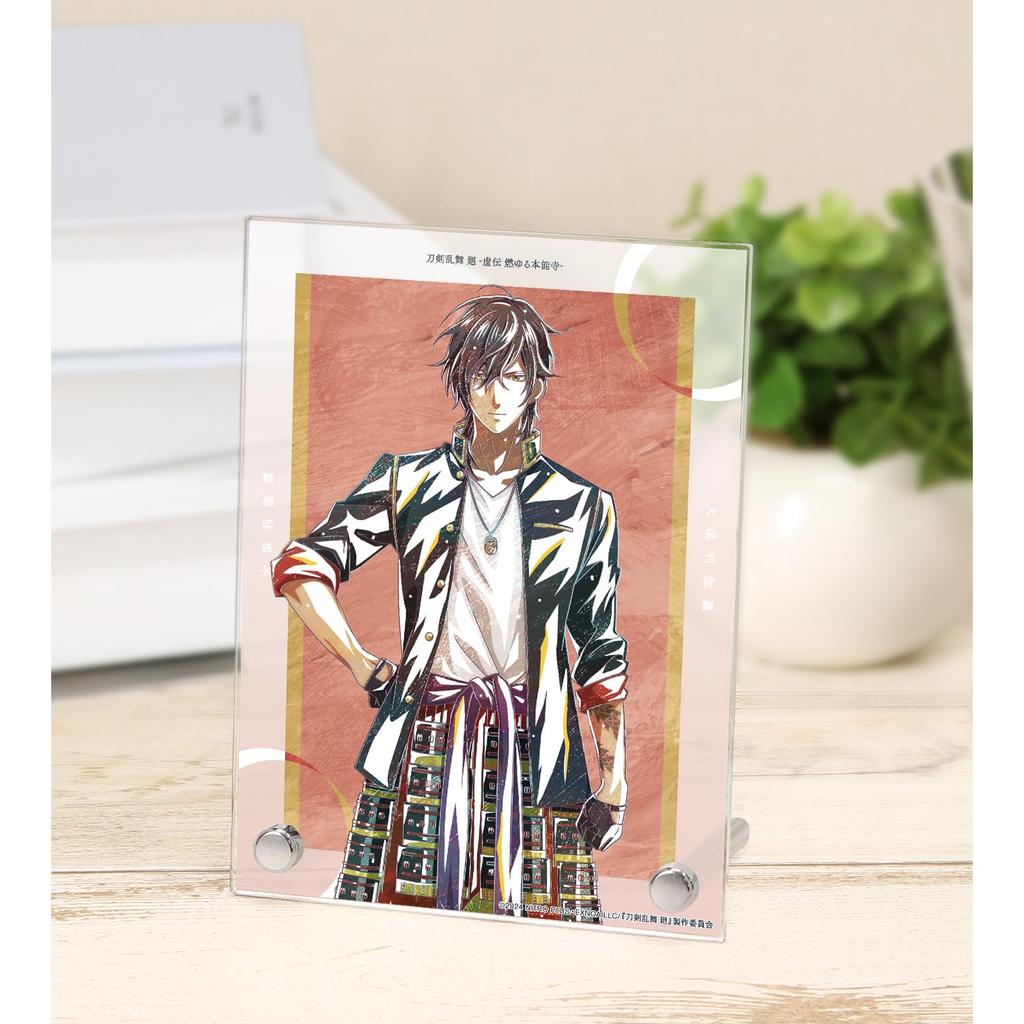 Anime Ranbu Kai Kyoden Burning Okurikara Touken Ranbu Kai Kyoden Burning Honnoji Ani Art 2nd Edition A6 Acrylic Panel "Touken Honnoji"
