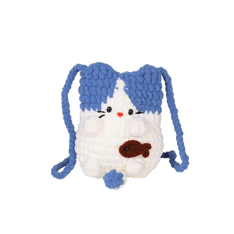 

Style Girl Sweet Woolen Crossbody Bag With Lightweight Design For Daily Use синий