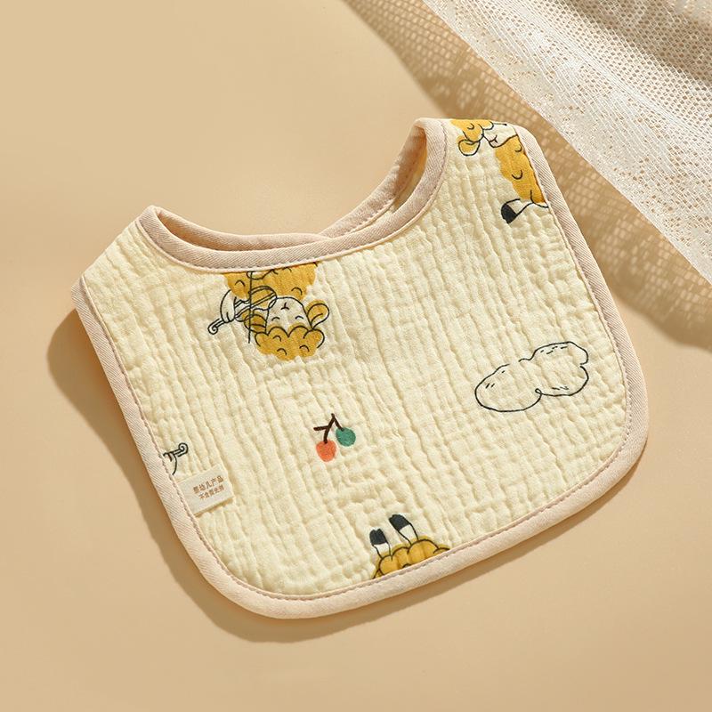 Baby Cotton Bib & Scarf Set - Infant Triangle Design