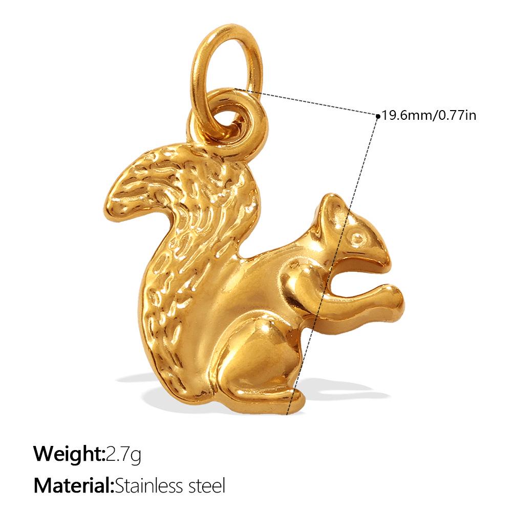 Stainless Steel Multi-Animal Pendant Necklace & Bracelet