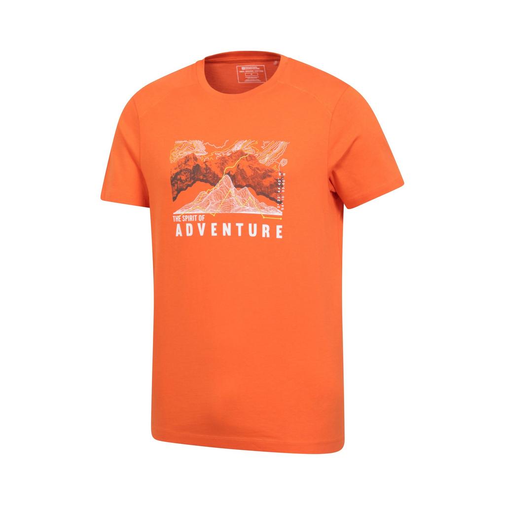 Mountain Warehouse Men's Adventure Begins Organic Cotton T-Shirt