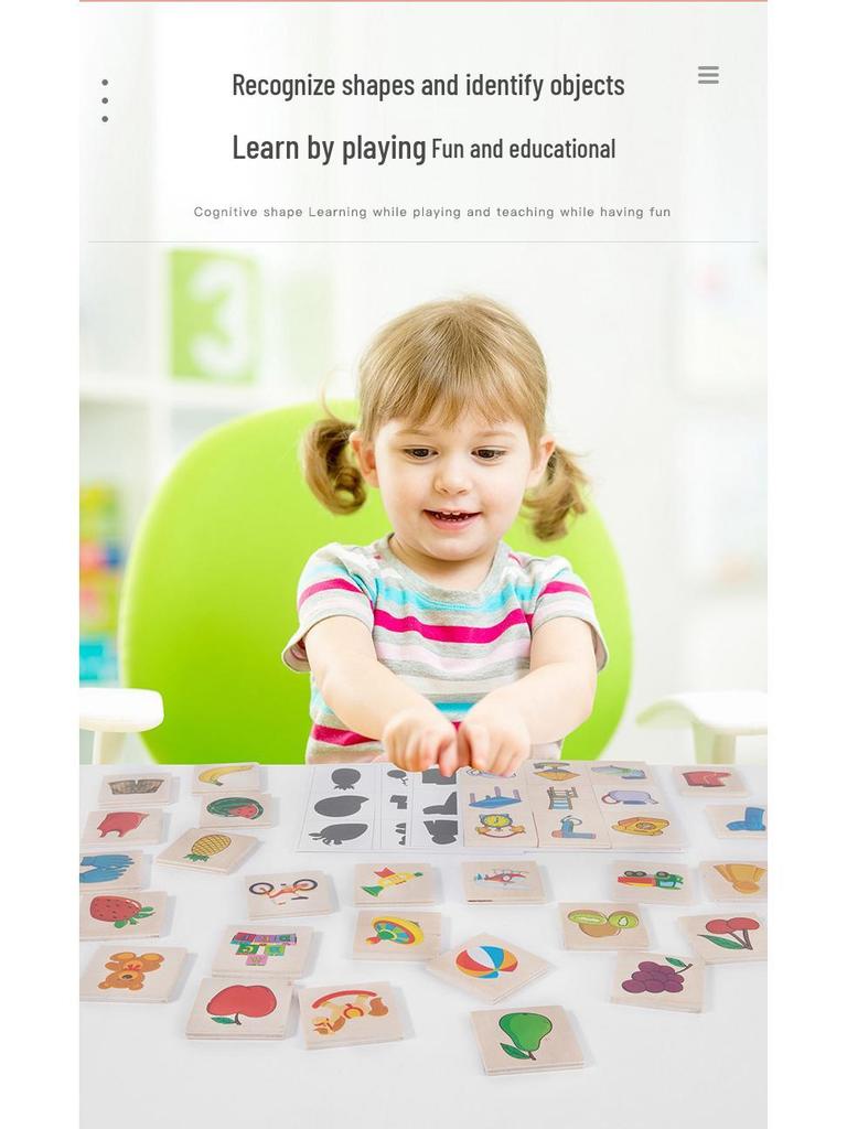 Grenzüberschreitendes Schattensuch-Puzzle für Kinder: Früherziehungsspielzeug zur intellektuellen Entwicklung und Hand-Auge-Koordination