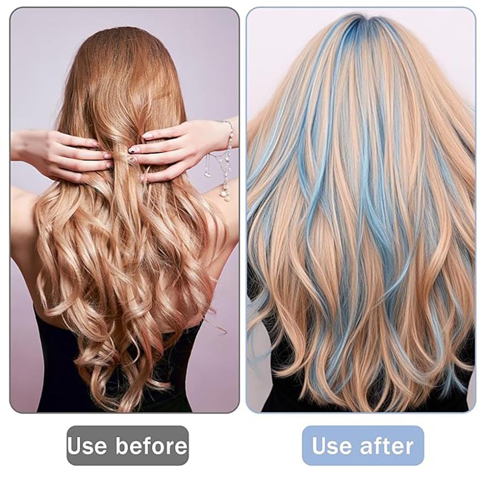 1pc Hair Highlighting Cap Kit Hair Dye Cap Disposable Hair Art Frosting Cap with Plastic Crochet Hook Hair Colouring Cap Set Kit