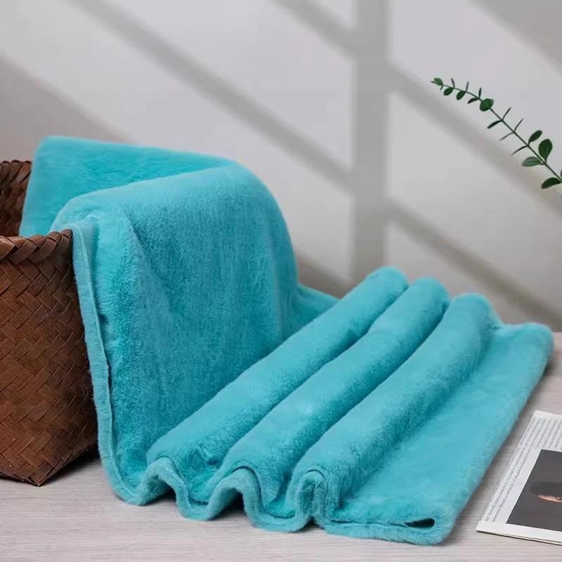 Thickened Plush Fabric 12mm Encrypted Imitation Rex Rabbit Fur Fabric Short Plush Counter Background Fabric, Clothing Fabric