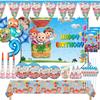 Cocomelons Tableware Party Decorations Birthday Supplies for Children Cartoon Number Balloon Set Baby Shower Backdrop Kids Gift