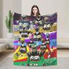 M-Mighty Morphin  P-Power Rangers Coperte Calde Morbide Per Bambini Adulti Divano Sedia Divano Letto Coperta in Flanella Copriletto