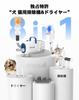 Oneisall Dog Grooming Vacuum Cleaner Dryer with Patented Brush Suction Low Grooming 7 Temperature Electric Clippers for Small and Medium Dogs and