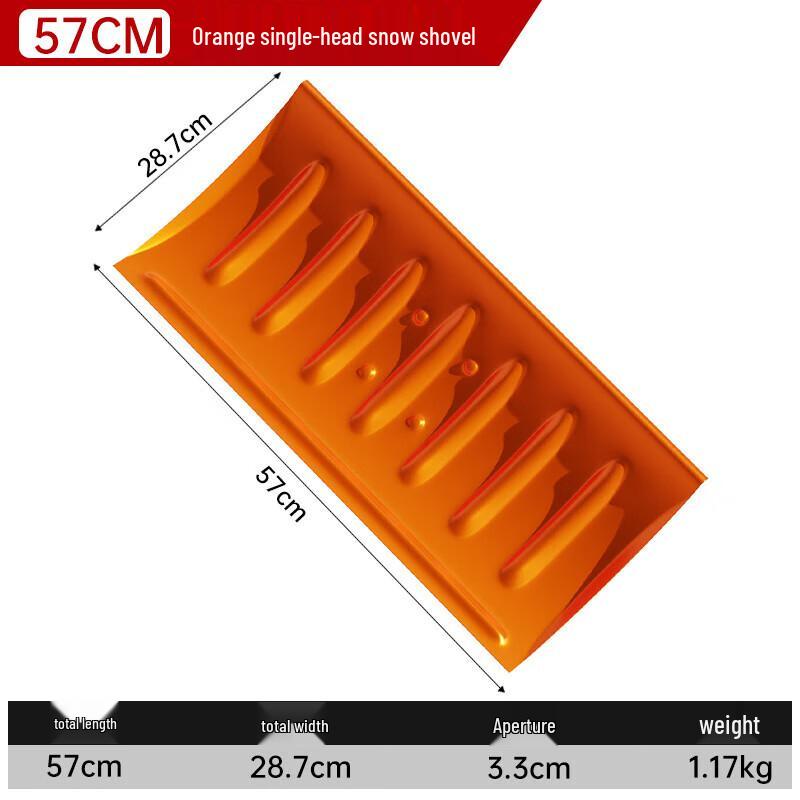 Heavy-Duty Rolling Manganese Steel Snow Shovel and Pusher