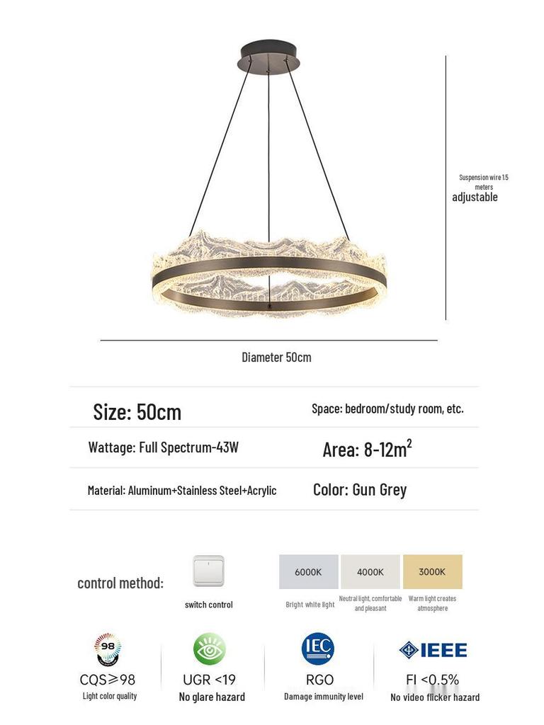 Italian Modern Luxury Chandelier for Living Room or Dining Hall