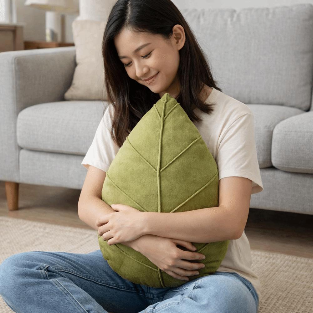 Weiches Kissen Nordic Style Sofakissen Haushalts Kissen in Blattform Auto