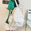 Small Fresh Schoolbag Female Junior High School College Student Backpack Mori Primary School Student Japanese Floral Soft Girl Girl Backpack