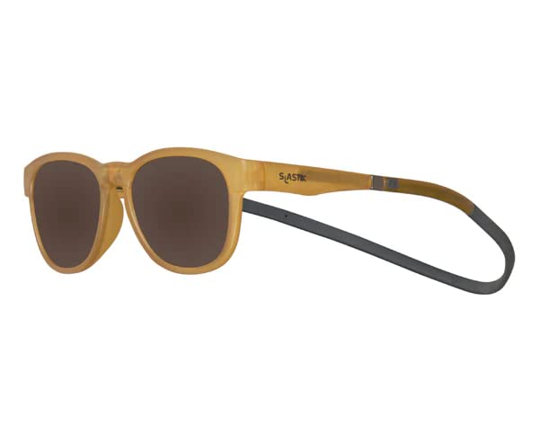 SLASTIK TRAM COMBINO SUNGLASSES UV Neck Strap with Front Magnet [Bayline] (Camel) Protection,