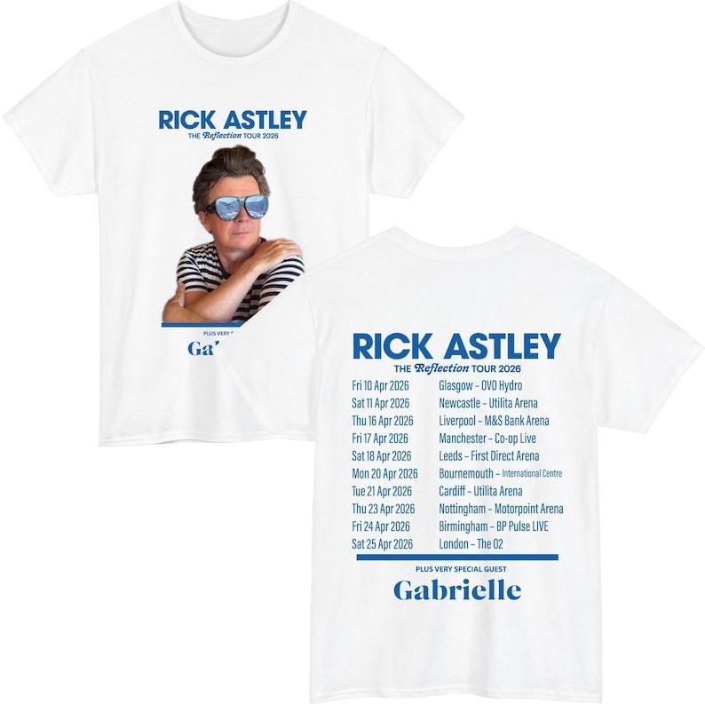 Rick Astley Reflection Tour 2026 2 sided T-Shirt QT7556 XXXXL