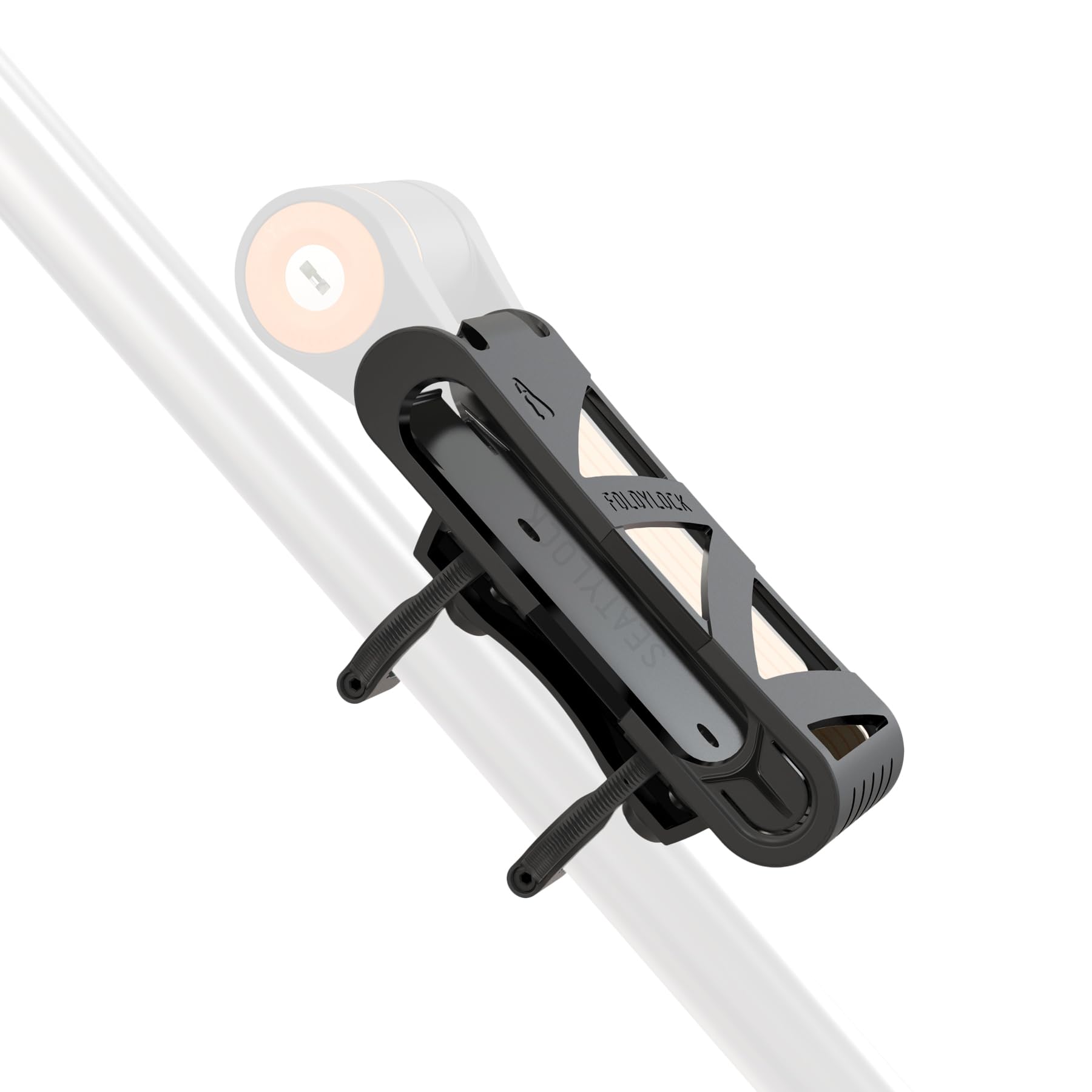 

Seatylock Foldilock Compact Bicycle Lock Mounting Carrying Case Ultralight Mounting Bracket Case for Foldilock Compact Folding Bike Lock Portable and