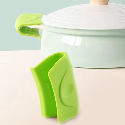 Silicone Handle Holder Silicone Hot Handle Holder Pot Handle Mitts Potholders Silicone Rubber Handle Covers Heat Insulat