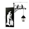Gothic Iron Witch Bookshelf Lamp Black Metal Mini Shelf Lamp Book Nook Light  for Reading Nook