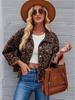 2025 Herbst/Winter Jeansjacke mit Leopardenmuster - Modische, lässige Damen-Oberbekleidung