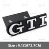 YKPSC1 3D Metal GTI Grill Emblem Badge Rear Trunk Decal Car Sticker for Volkswagen VW Golf 5 6 7 8 MK2 MK3 MK4 MK5 MK6 MK7 Accessories