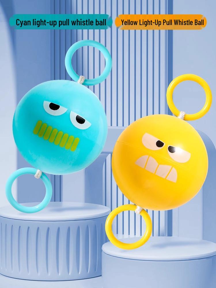 Children's Glowing Rotating Whistle Ball: Creative Decompression Toy for Boys and Girls